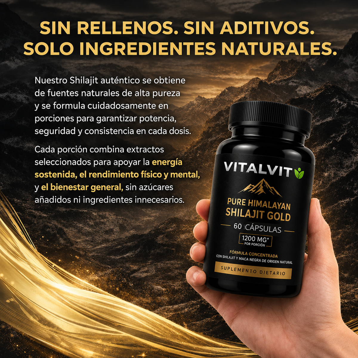 Shilajit Gold™ | Potencia Natural Masculina